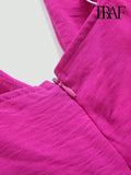 Women's V-Neck Plunge Ruffles Fashion Designer Jumpsuits-Women's Fashion Designer Rompers / Jumpsuits