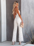 Women's V Neck Rompers Fashion Designer Lace Jumpsuits