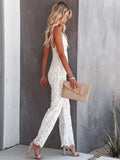 Women's V Neck Rompers Fashion Designer Lace Jumpsuits