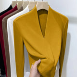 Women's V-Neck Velvet  Fashion Designer Pullovers L-4XL Cardigans (Plus Size)