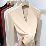 Women's V-Neck Velvet  Fashion Designer Pullovers L-4XL Cardigans (Plus Size)