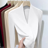 Women's V-Neck Velvet  Fashion Designer Pullovers L-4XL Cardigans (Plus Size)