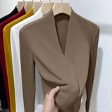 Women's V-Neck Velvet  Fashion Designer Pullovers L-4XL Cardigans (Plus Size)