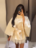 Women's Vintage Cape Fashion Designer Single Breasted S-L Jackets