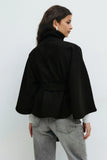 Women's Vintage Cape Fashion Designer Single Breasted S-L Jackets