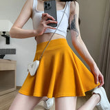 Women's Vintage Tennis Ruffled Fashion Designer Mini Skirts (Short)-Women's Fashion Designer Skirts