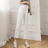 Women's Wide Leg Fashion Designer Harem High Waist Pants