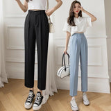 Women's Wide Leg Fashion Designer Harem High Waist Pants