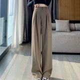 Women's Wide Leg Suit Fashion Designer High Waist Pants-Women's Fashion Designer Leggings / Pants