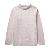 Women's Wide Sleeve Knitted Tops Fashion Designer O Neck Jerseys