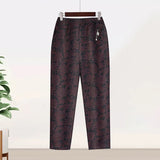Women's XL-8XL Fashion Designer High Waist Velvet Pants (Plus Size)-Women's Fashion Designer Plus Size Leggings / Pants