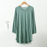 Women's XL-8XL O Neck Tops Fashion Designer Ruffle T-Shirts (Plus Size)-Women's Tops Fashion Designer T-Shirts / Blouses
