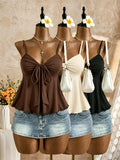 Women's XS-XL Crop Tops Fashion Designer Singlets