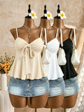 Women's XS-XL Crop Tops Fashion Designer Singlets