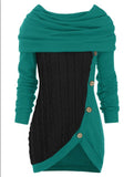 Women's Cardigan Knitted Fashion Designer Multi Function Jerseys (Plus Size)-Women's Tops Fashion Designer Plus Size Jerseys-Women's fashion designer clothes-5XL-Green-International Women&#39;s Clothing - Women&#39;s Fashion Designer Plus Size Clothes