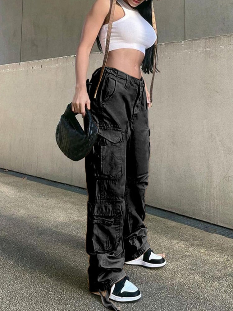 Latest designer stylish stretchable casual look Womens Cargo Pant ARMY  GREEN Womens Cargo in Best Price