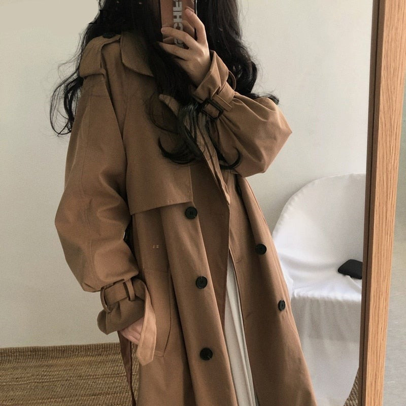 Women's Double-breasted Trench Coat Fashion Designer Jackets-Women's Fashion Designer Jackets-Women's fashion designer clothes-International Women&#39;s Clothing - Women&#39;s Fashion Designer Plus Size Clothes