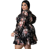 Women's Fashion Designer Sexy Lace Vestidos Short Dresses (Plus Size)