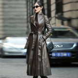 Women's Faux Leather Trench Coat Fashion Designer Nerazzurri Jackets ( –  International Women's Clothing - Women's fashion designer plus size clothes