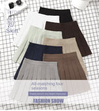 Women's High Waist Fashion Designer Pleated Skirts (Short)-Women's Fashion Designer Skirts