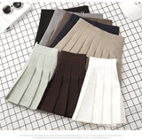 Women's High Waist Fashion Designer Pleated Skirts (Short)