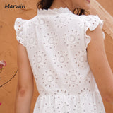 Women's Hollow Out Fashion Designer Casual A-Line Dresses (Midi)-Women's Fashion Designer Dresses