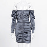 Women's Off Or On Shoulder Bodycon Fashion Designer Bodycon Dresses (Short)
