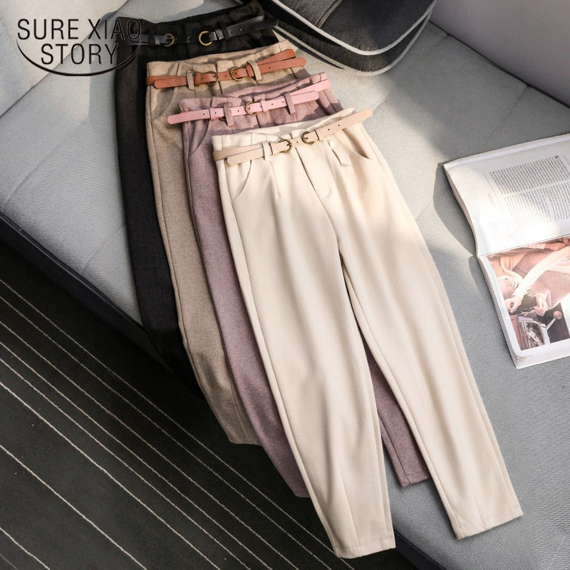 Mrat Full Length Pants Pants with Pockets for Work Ladies Fashion Casual  Solid Color Elastic Cotton And Linen Trousers Pants Sweat Pants Female  Casual - Walmart.com