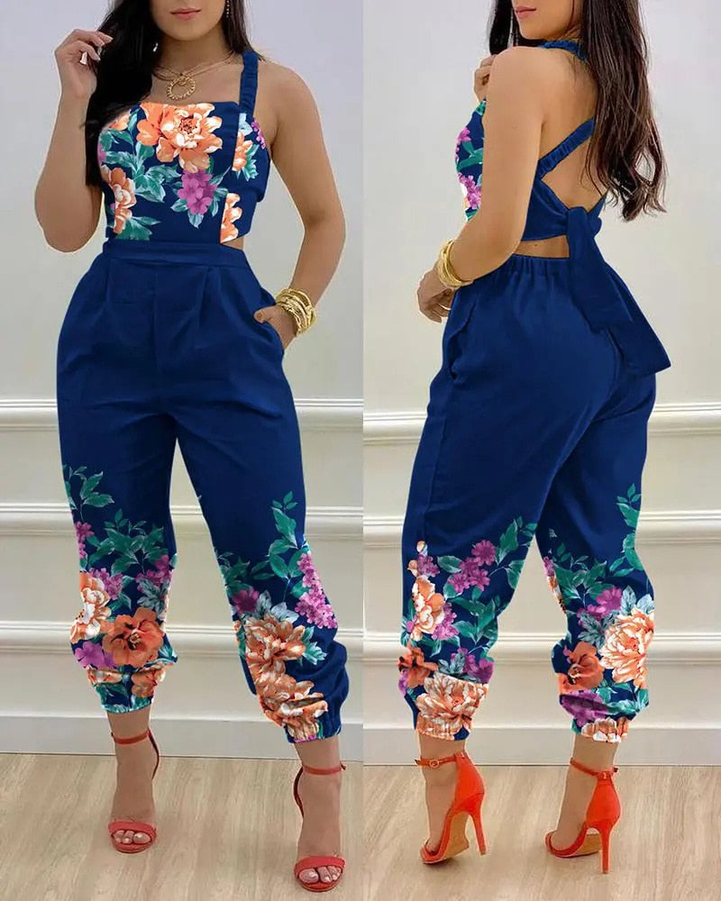 Bonkwa Women's Casual Rompers Floral Print Mid India | Ubuy